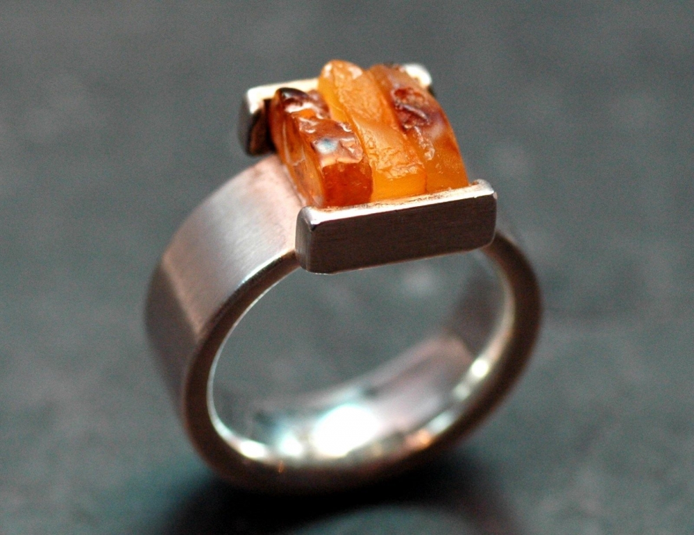 Bernstein-Ring Silber